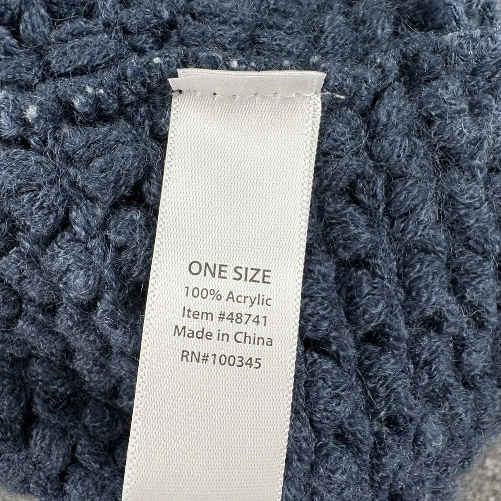 Serra Infinity Scarf Women OS Blue Cable Knit Oeko-Tex‎ Cozy Fairy Cottagecore